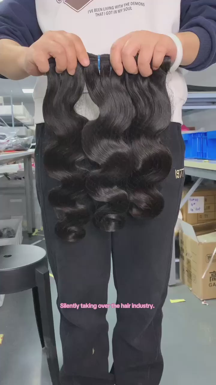 Luxury Body Wave Bundle Deal (3 Bundles) – $230 👑